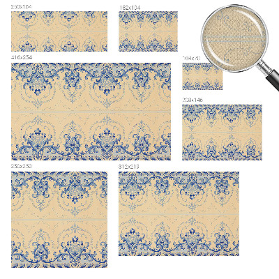 Fototapeta za otroško sobo Modri ​​okraski