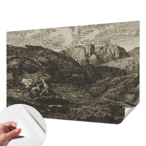 Otroška fototapeta z motivom gorskega potovanja