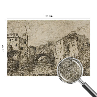 Samolepilna fototapeta z motivom mestne panorame