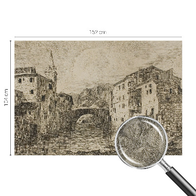Samolepilna fototapeta z motivom mestne panorame
