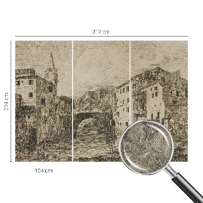Samolepilna fototapeta Mestna panorama