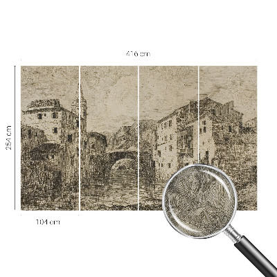 Samolepilna fototapeta Mestna panorama