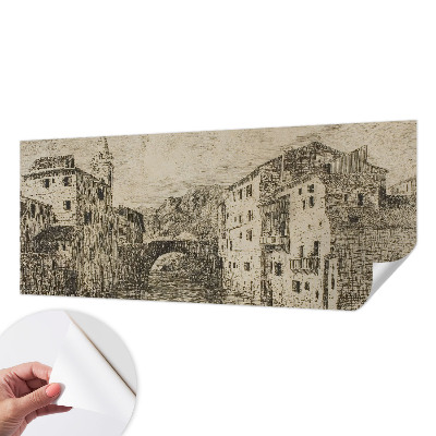 Samolepilna fototapeta z motivom mestne panorame