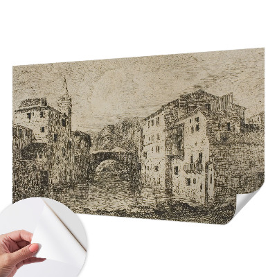 Samolepilna fototapeta z motivom mestne panorame