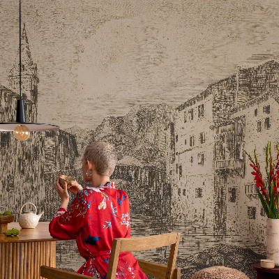 Samolepilna fototapeta z motivom mestne panorame