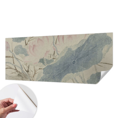 Samolepilna fototapeta za dnevno sobo Lotosovi listi