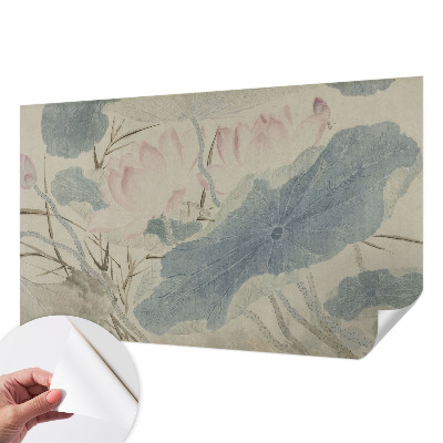 Samolepilna fototapeta za dnevno sobo Lotosovi listi