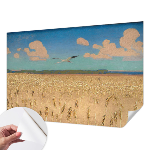 Fototapeta za otroško sobo z motivom pšeničnega polja