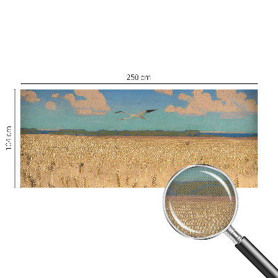 Fototapeta za otroško sobo z motivom pšeničnega polja