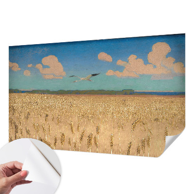 Fototapeta za otroško sobo z motivom pšeničnega polja