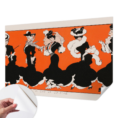 Samolepilna fototapeta za spalnico Ženske obleke