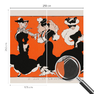 Samolepilna fototapeta za spalnico Ženske obleke