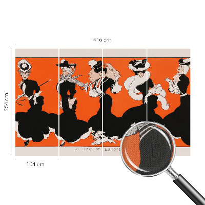 Samolepilna fototapeta za spalnico Ženske obleke