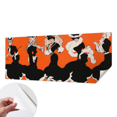 Samolepilna fototapeta za spalnico Ženske obleke