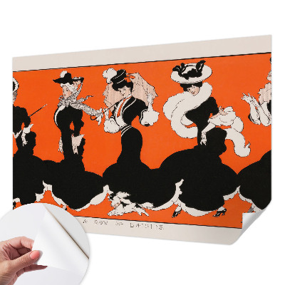 Samolepilna fototapeta za spalnico Ženske obleke