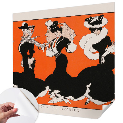 Samolepilna fototapeta za spalnico Ženske obleke