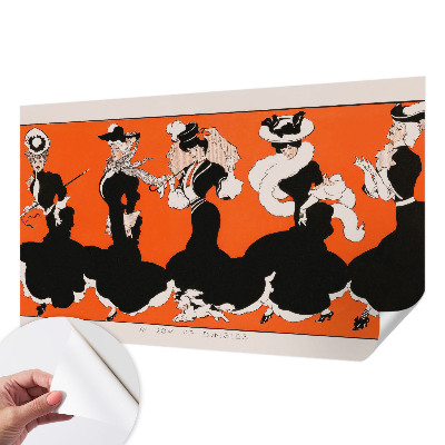 Samolepilna fototapeta za spalnico Ženske obleke