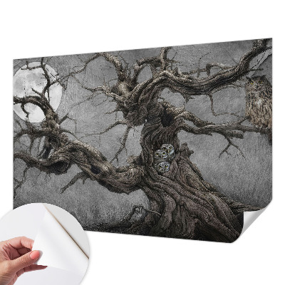 Samolepilna fototapeta z motivom skrivnostne sove