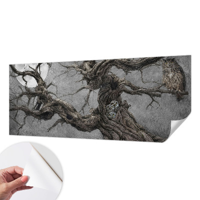 Samolepilna fototapeta z motivom skrivnostne sove