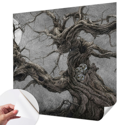Samolepilna fototapeta z motivom skrivnostne sove