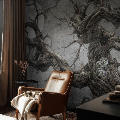 Samolepilna fototapeta z motivom skrivnostne sove