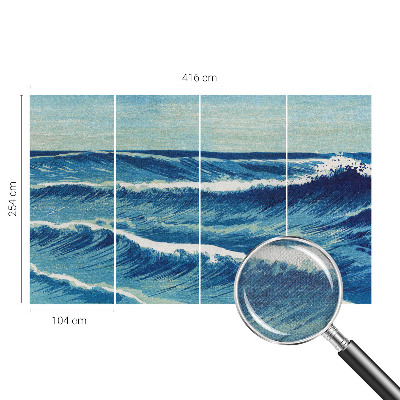 Samolepilna fototapeta za spalnico Morski valovi