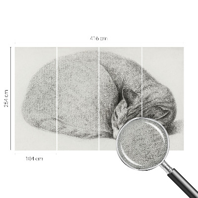 3D fototapeta Zvita mačka