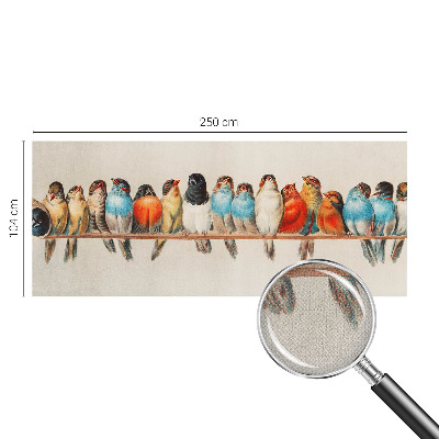 Fototapeta za otroško sobo z motivom ptic na veji