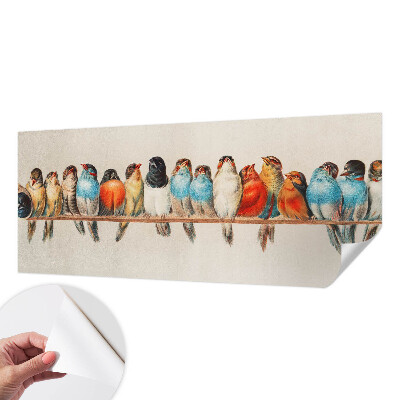 Fototapeta za otroško sobo z motivom ptic na veji