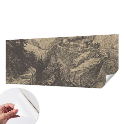 Samolepilna fototapeta s pogledom na slikovite gore