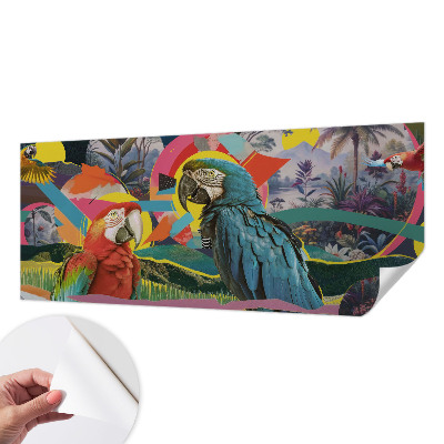 Samolepilna fototapeta za dnevno sobo Eksotične ptice