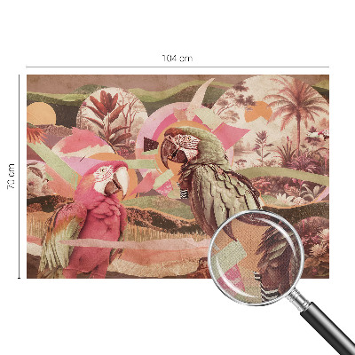 Fototapeta za otroško sobo s tropskimi pticami