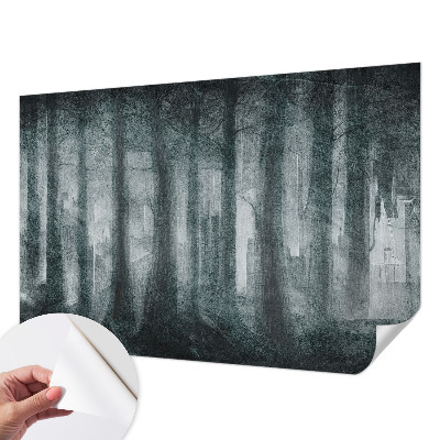 Samolepilna fototapeta za spalnico Skrivnostni gozd