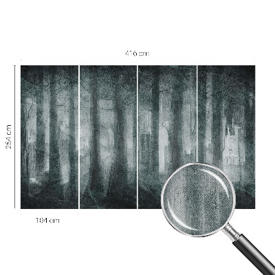 Samolepilna fototapeta za spalnico Skrivnostni gozd