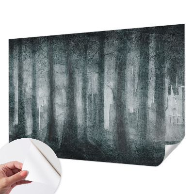 Samolepilna fototapeta za spalnico Skrivnostni gozd
