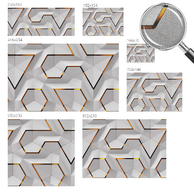 3D fototapeta s sodobnim geometrijskim vzorcem