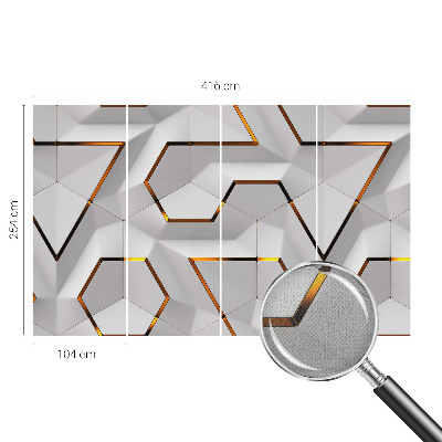 3D fototapeta s sodobnim geometrijskim vzorcem