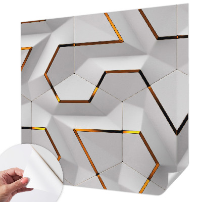 3D fototapeta s sodobnim geometrijskim vzorcem