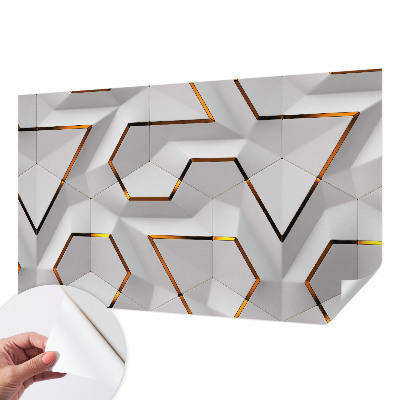 3D fototapeta s sodobnim geometrijskim vzorcem