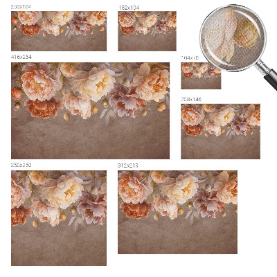 Samolepilna fototapeta za dnevno sobo Cvetlična eleganca