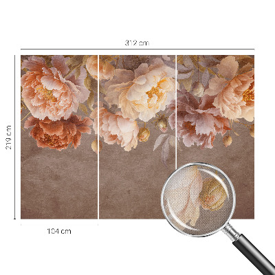 Samolepilna fototapeta za dnevno sobo Cvetlična eleganca