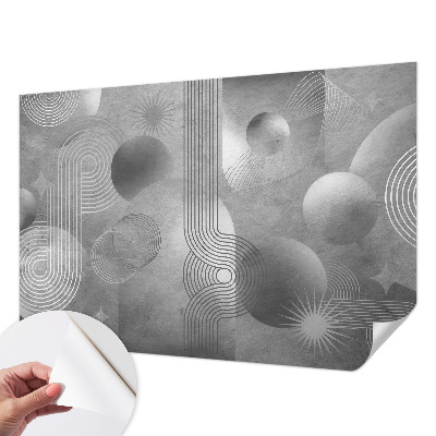 Fototapeta za otroško sobo z abstraktnim vzorcem v nežnih barvah
