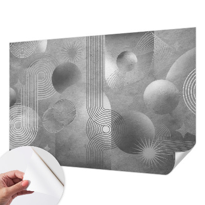 Fototapeta za otroško sobo z abstraktnim vzorcem v nežnih barvah