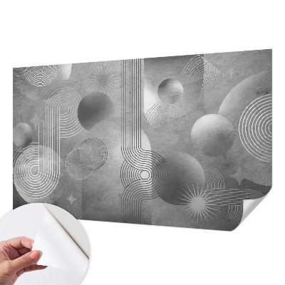 Fototapeta za otroško sobo z abstraktnim vzorcem v nežnih barvah