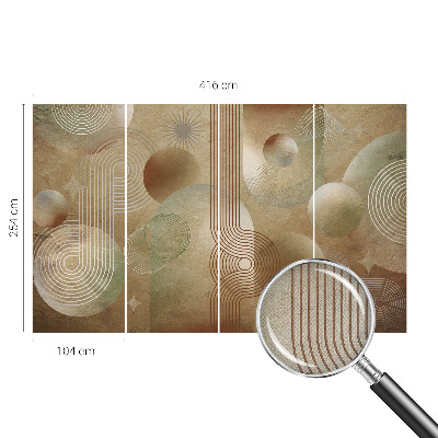 Samolepilna fototapeta z geometrijskim vzorcem