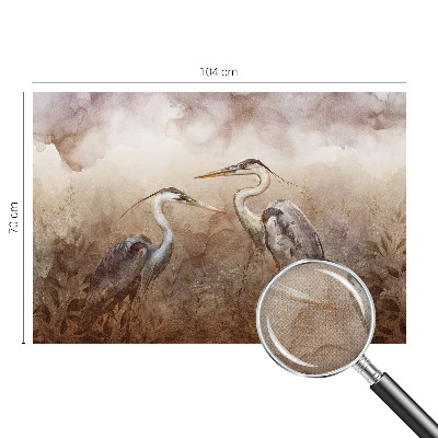 Samolepilna fototapeta za dnevno sobo z motivom elegantnih ptic