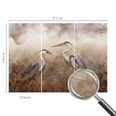 Samolepilna fototapeta za dnevno sobo Elegantne ptice