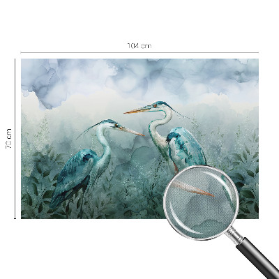 Samolepilna fototapeta za dnevno sobo z motivom ptic in narave