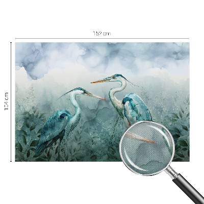Samolepilna fototapeta za dnevno sobo z motivom ptic in narave