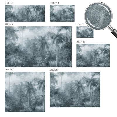 3D fototapeta s tropsko vegetacijo